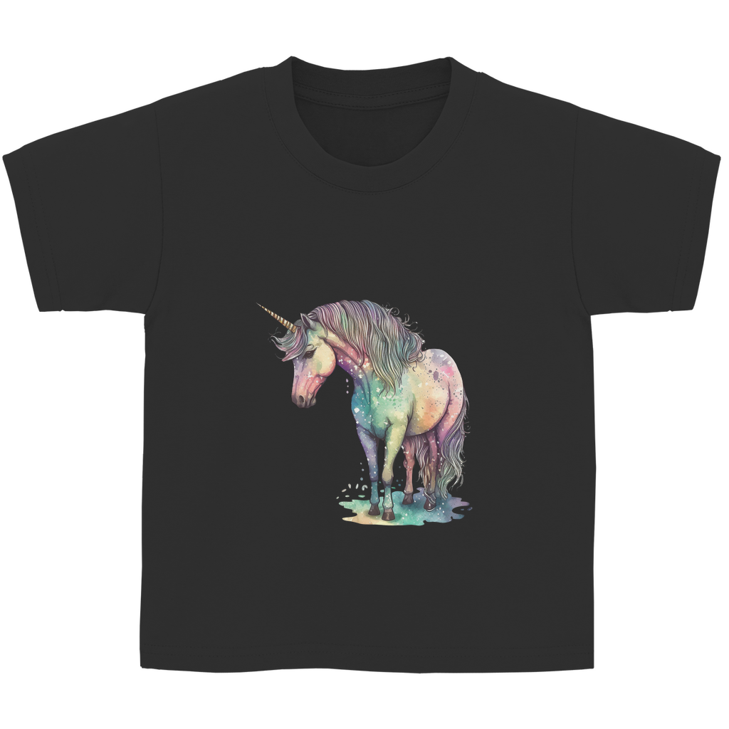 Kinder Basic T-Shirt unicorn-04