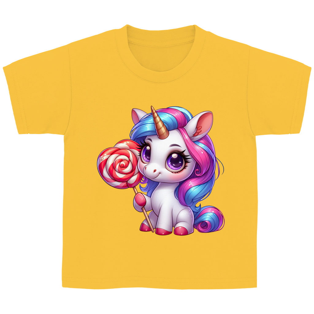 Kinder Basic T-Shirt Einhorn-02