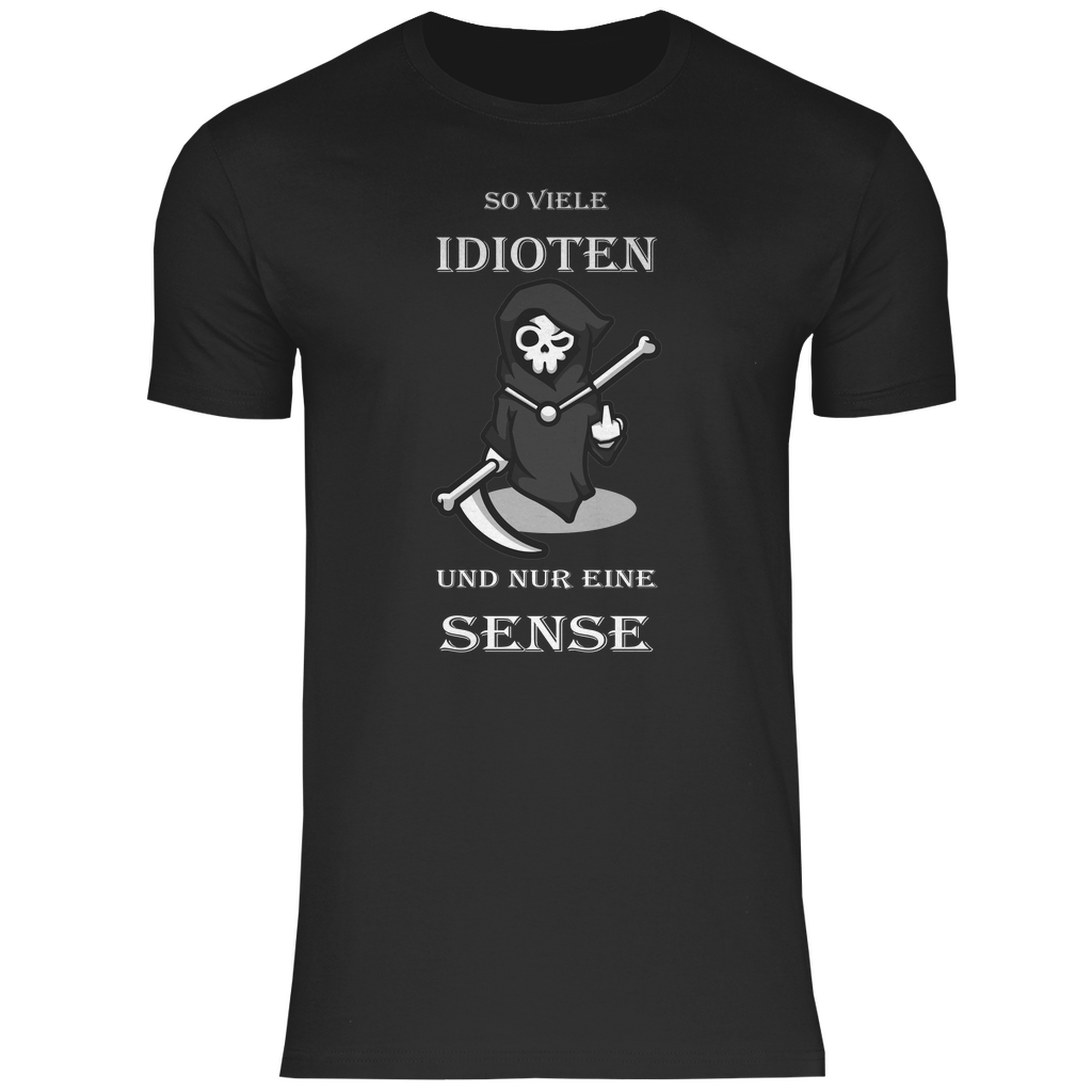 Herren T-Shirt So viele Idioten-01
