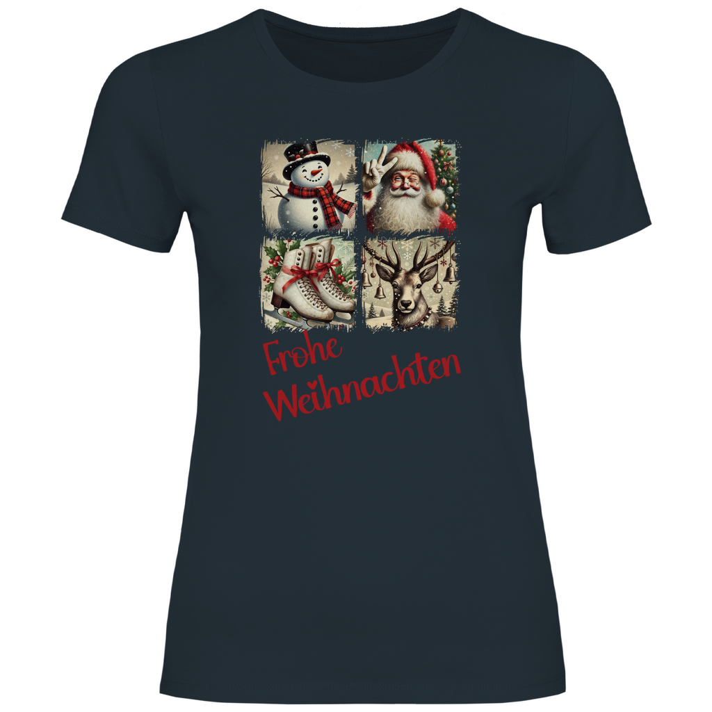 Damen T-Shirt weihnachten-10