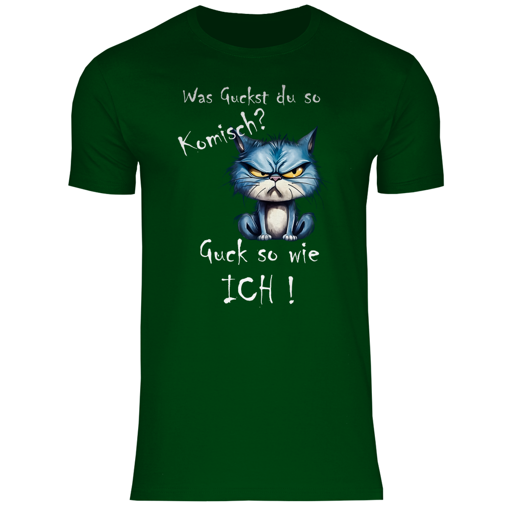Herren T-Shirt was kuckst du so ?