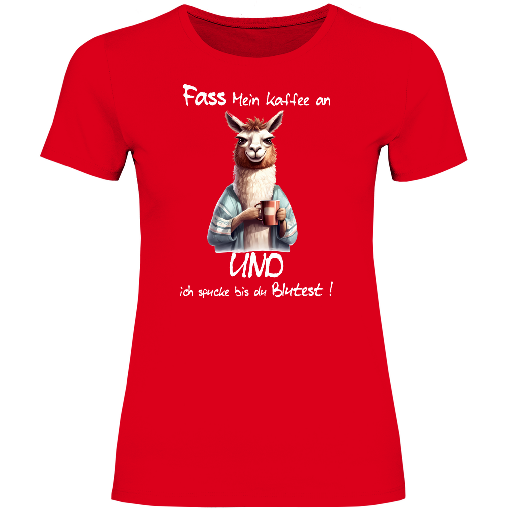 Damen T-Shirt Lama