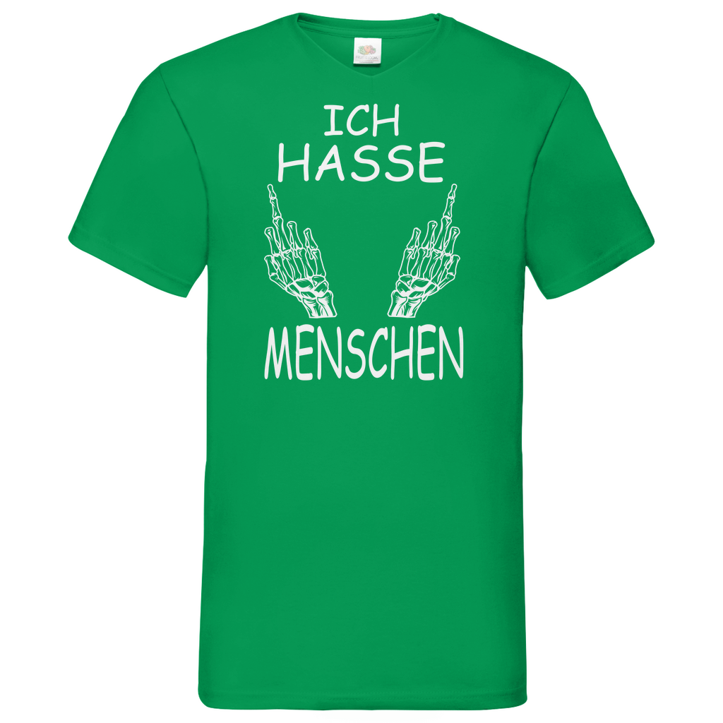 Herren Basic V-Neck T-Shirt spruch030
