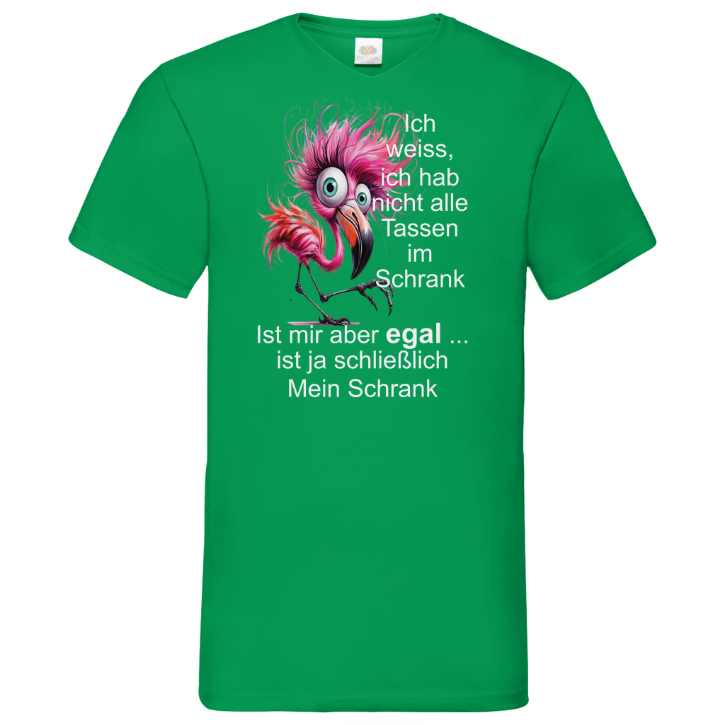 Herren Basic V-Neck T-Shirt Spruch0002