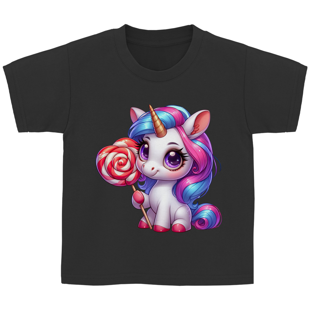Kinder Basic T-Shirt Einhorn-02