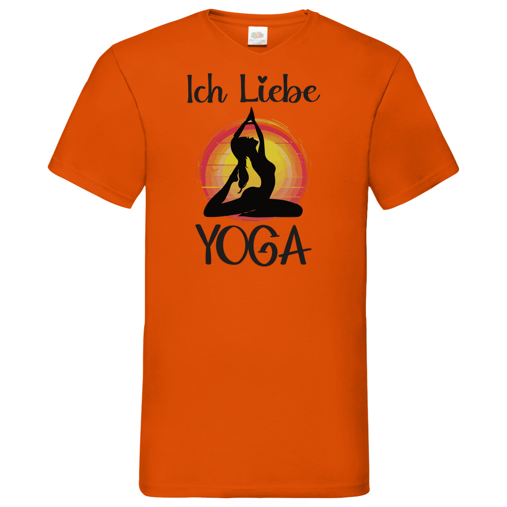 Herren Basic V-Neck T-Shirt YOGA-005