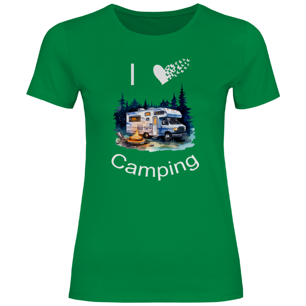 Damen T-Shirt camping-07