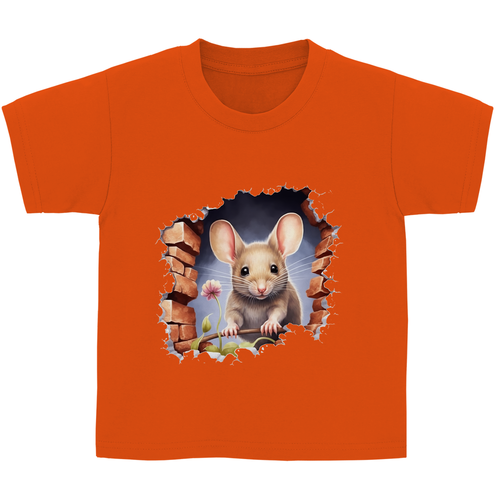 Kinder Basic T-Shirt maus-03