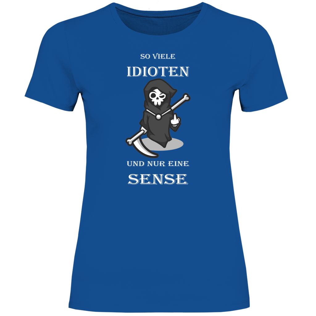 Damen T-Shirt So viele Idioten-01