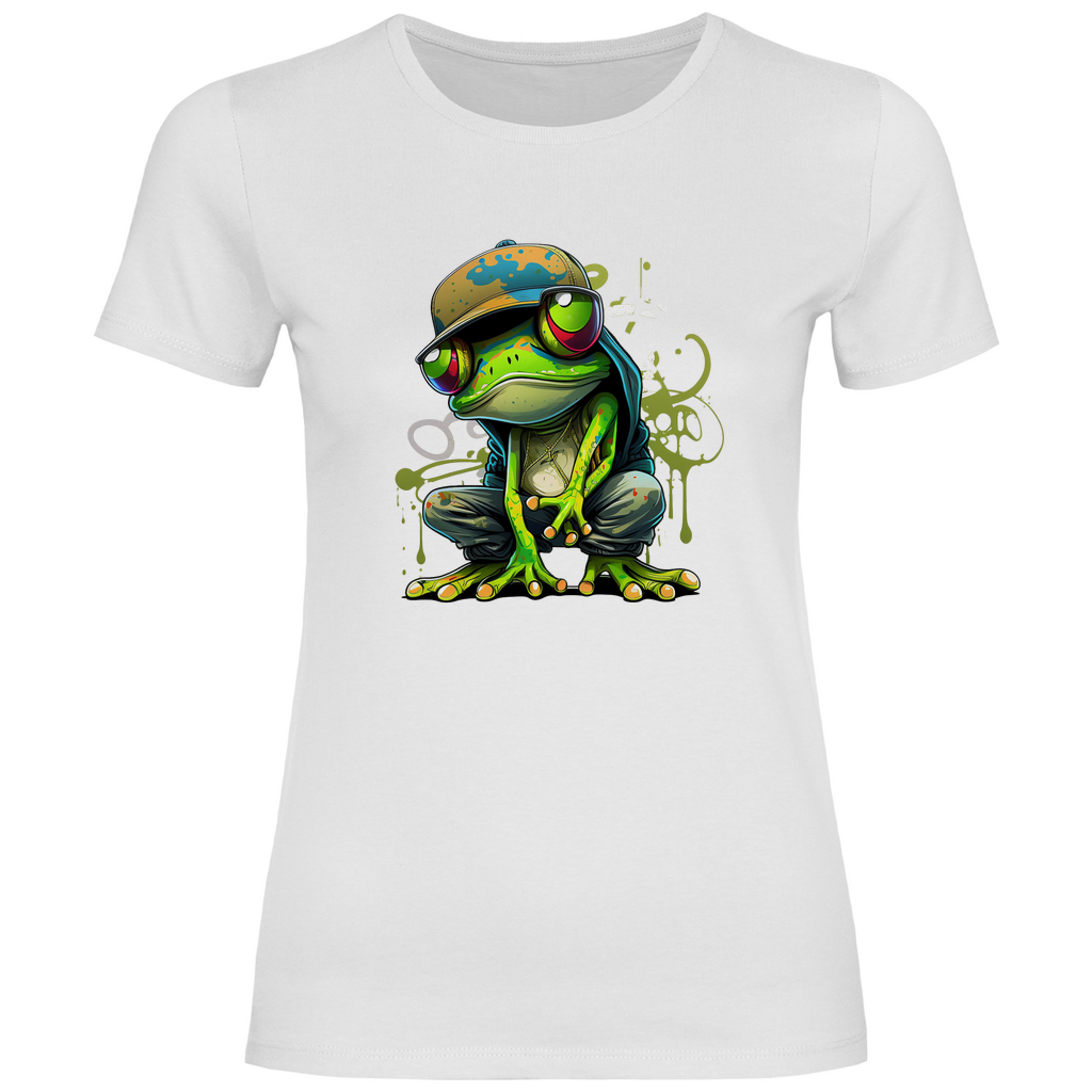 Damen T-Shirt Frosch-2