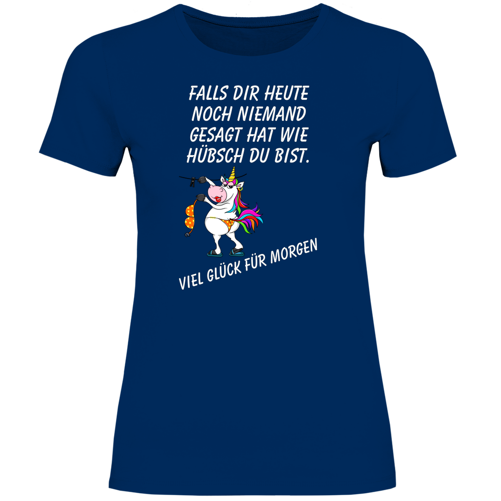 Damen T-Shirt wie hübsch