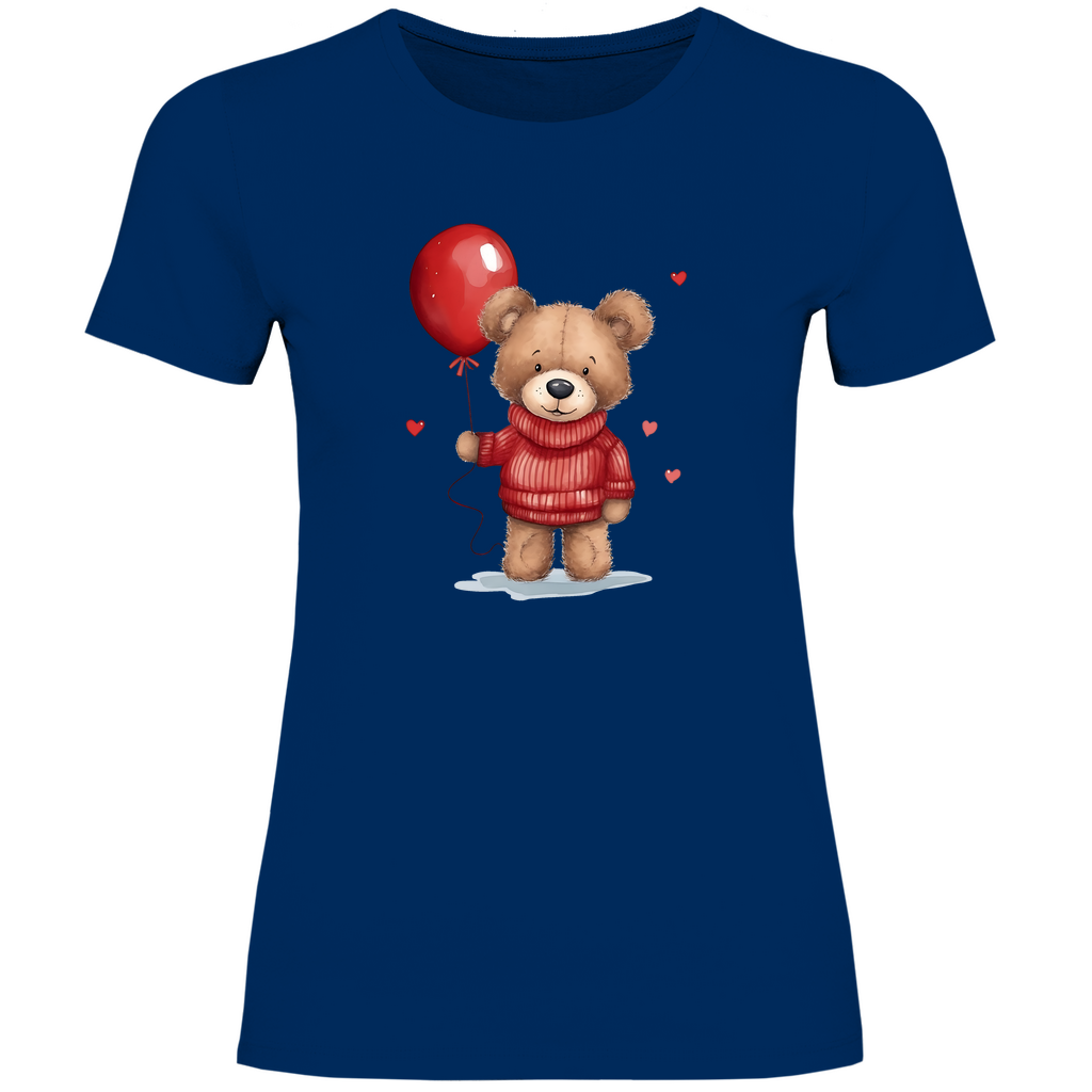 Damen T-Shirt Teddybär-01