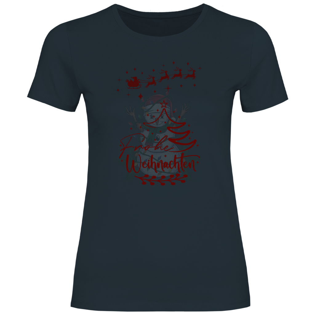 Damen T-Shirt weihnachten-09