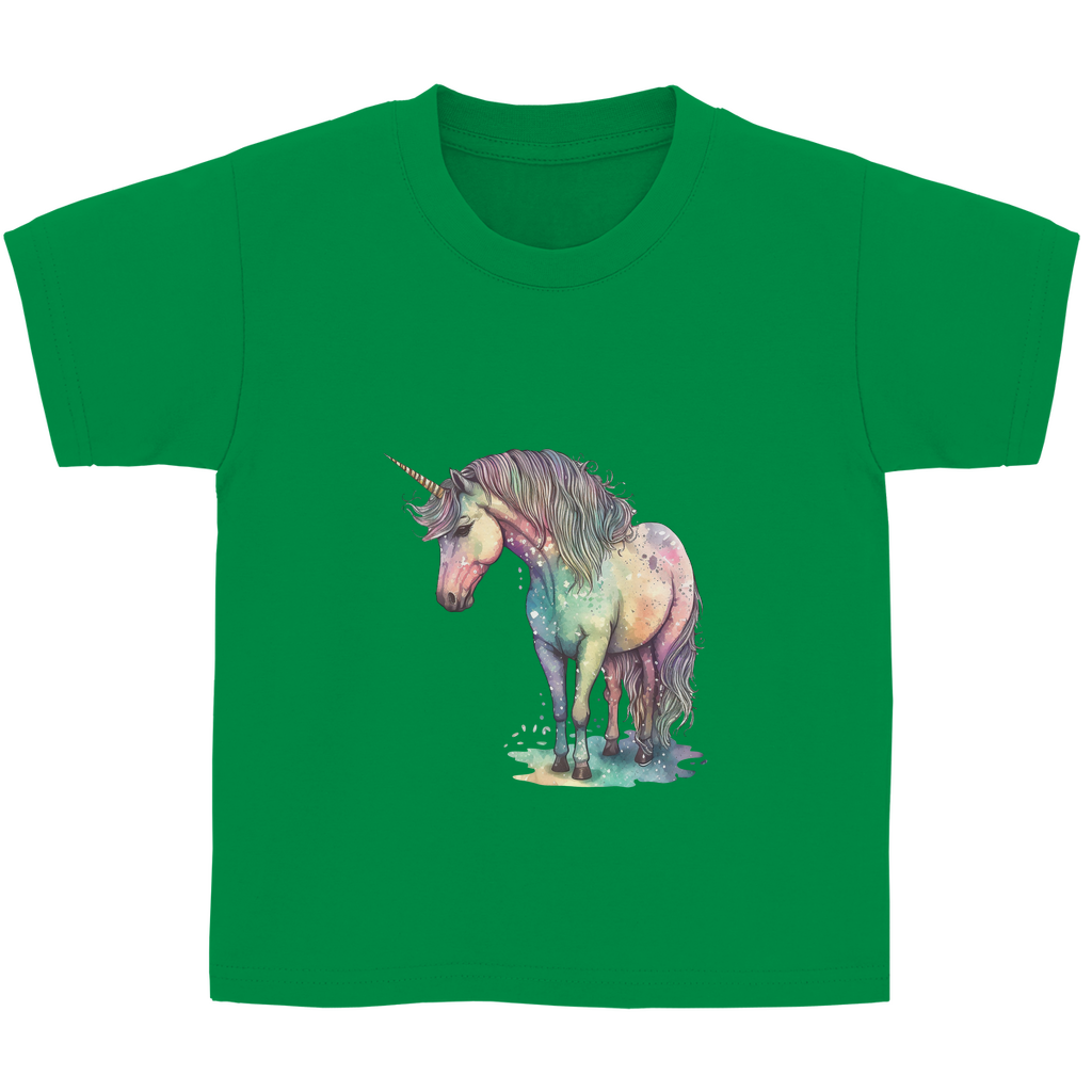 Kinder Basic T-Shirt unicorn-04