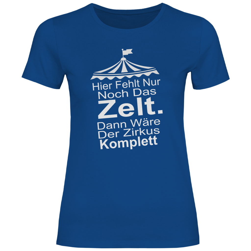 Damen T-Shirt hier fehlt nur noch-w