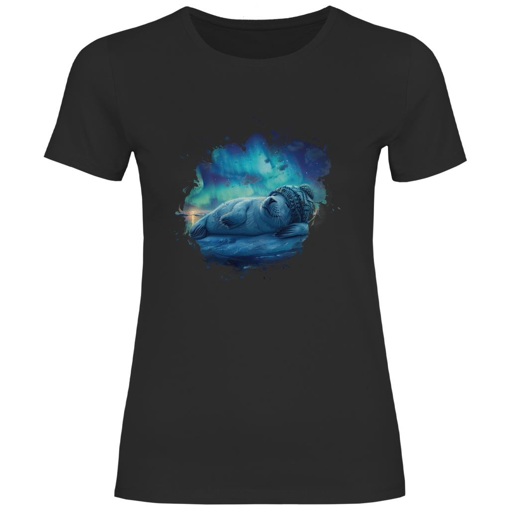 Damen T-Shirt Seehund-01