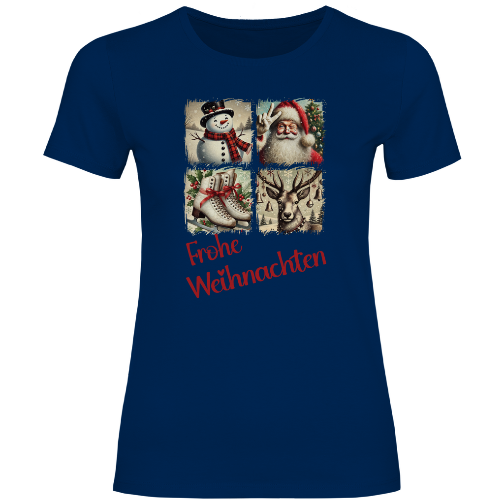 Damen T-Shirt weihnachten-10