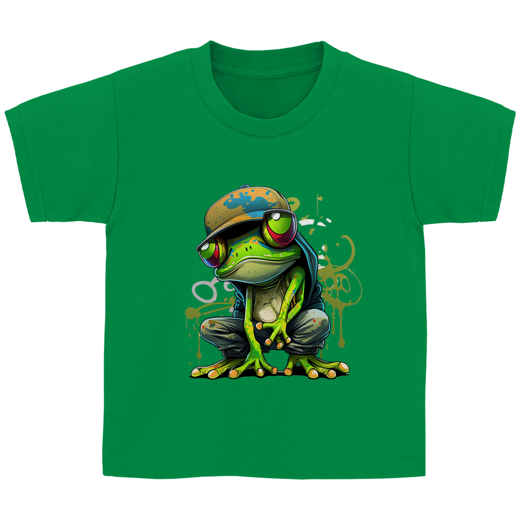 Kinder Basic T-Shirt Frosch-2