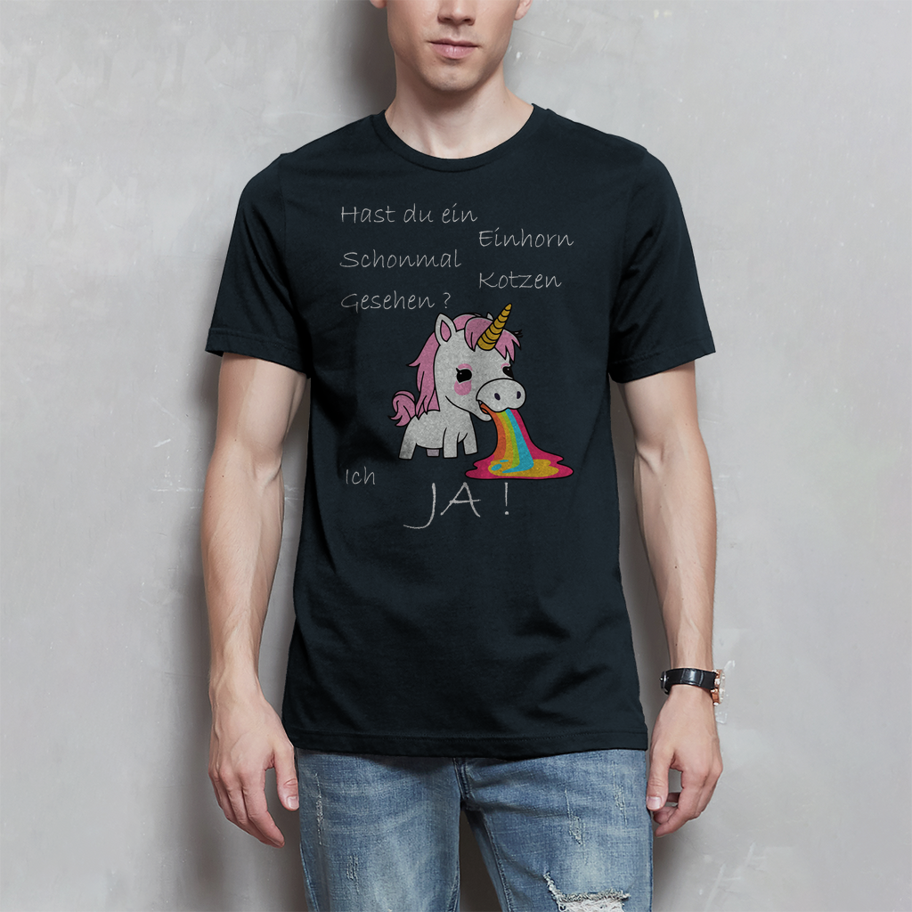 Herren T-Shirt Einhorn-01