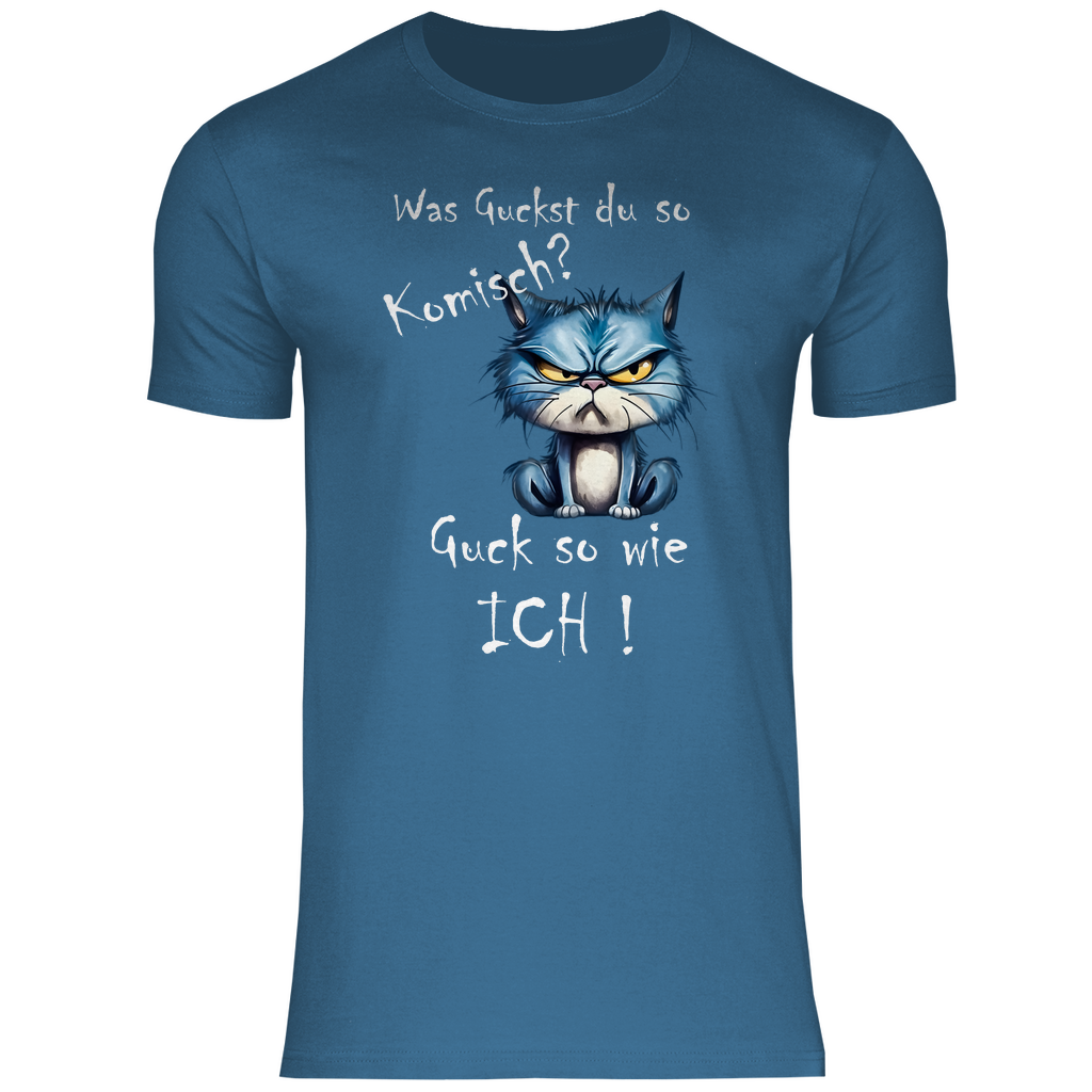 Herren T-Shirt was kuckst du so ?