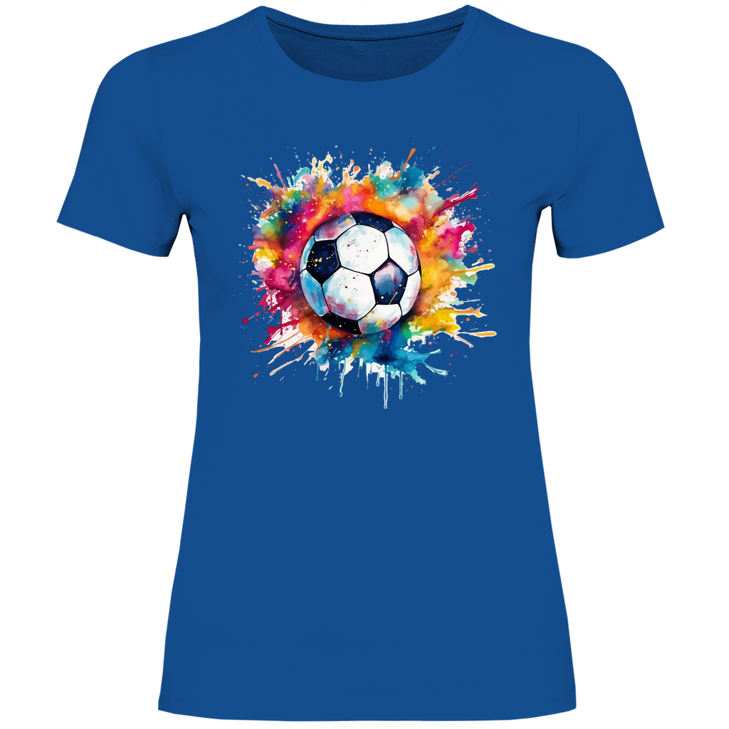 Damen T-Shirt Fußball-01
