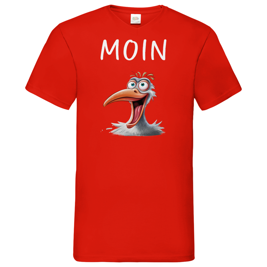 Herren Basic V-Neck T-Shirt MOINMOIN-06