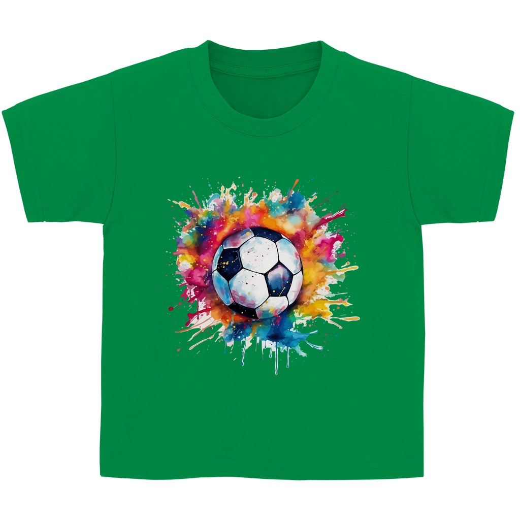 Kinder Basic T-Shirt Fußball-01