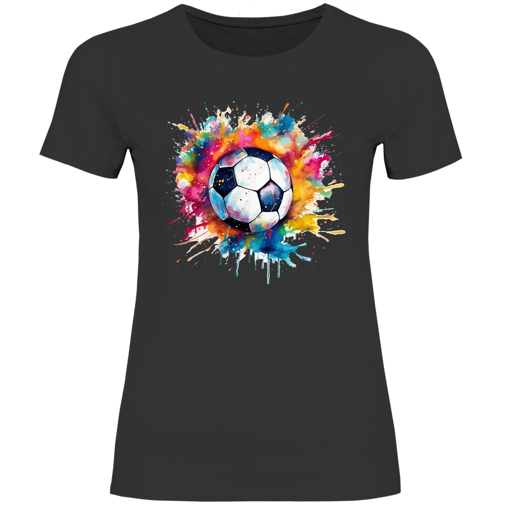 Damen T-Shirt Fußball-01