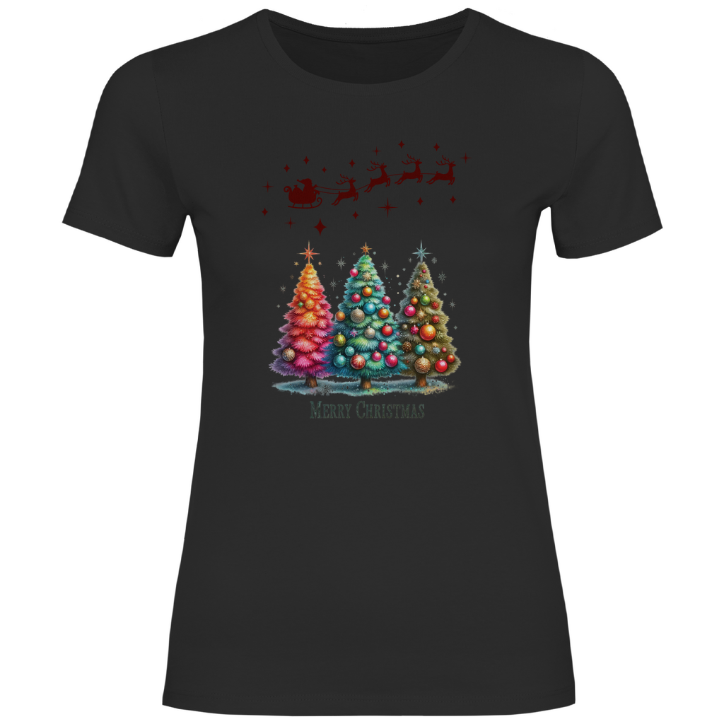 Damen T-Shirt weihnachten-08