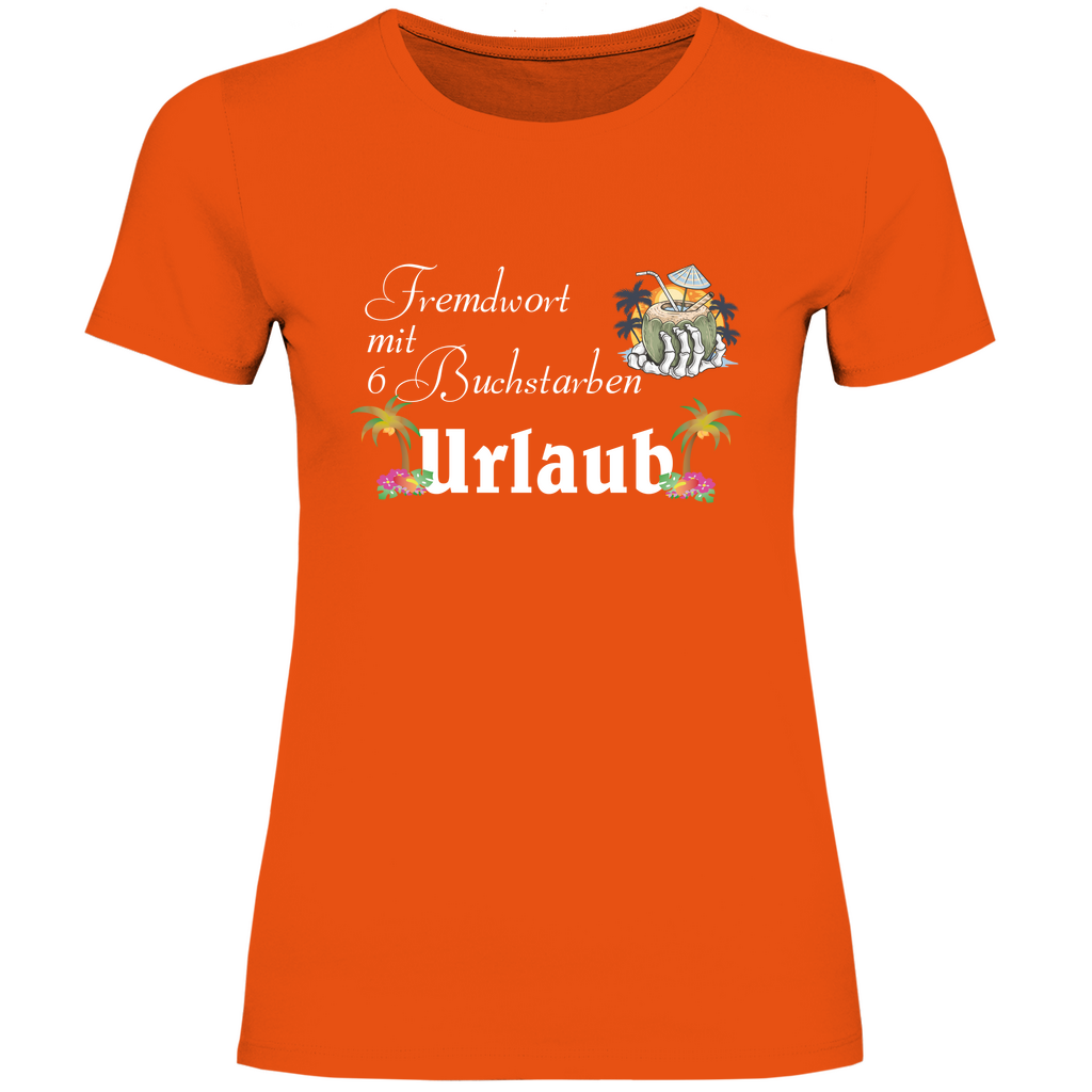 Damen T-Shirt Urlaub