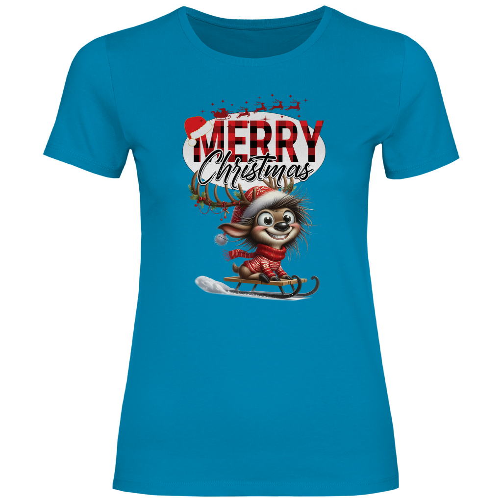 Damen T-Shirt weihnachten-11