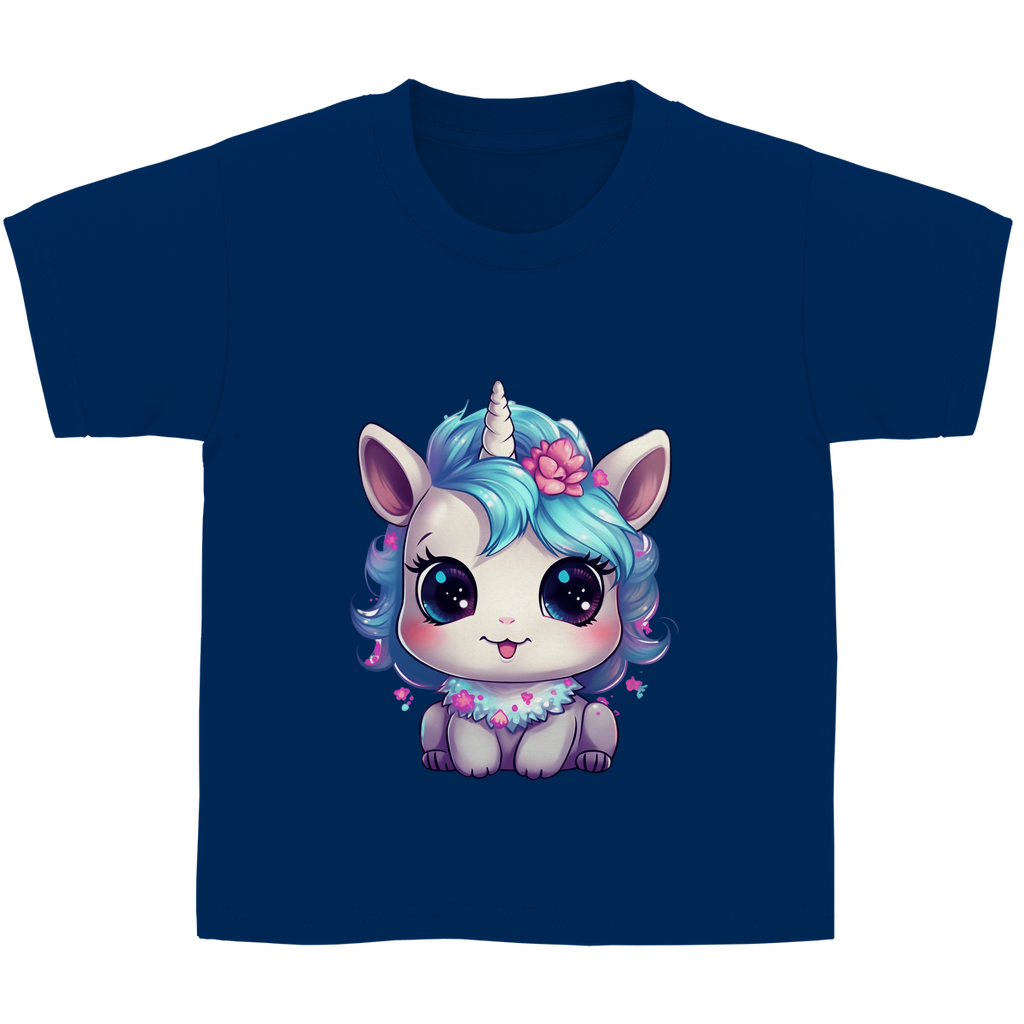 Kinder Basic T-Shirt unicorn-02
