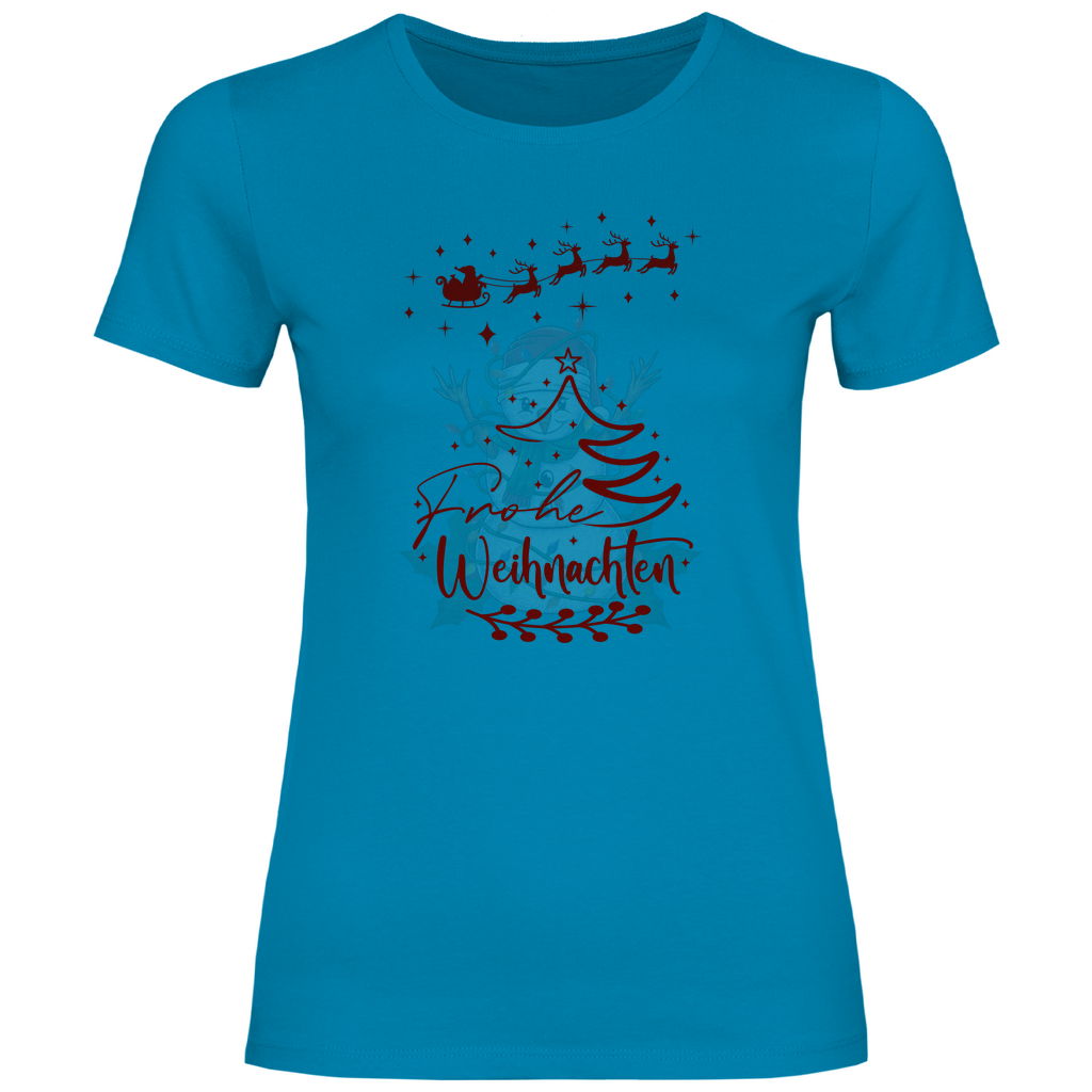 Damen T-Shirt weihnachten-09