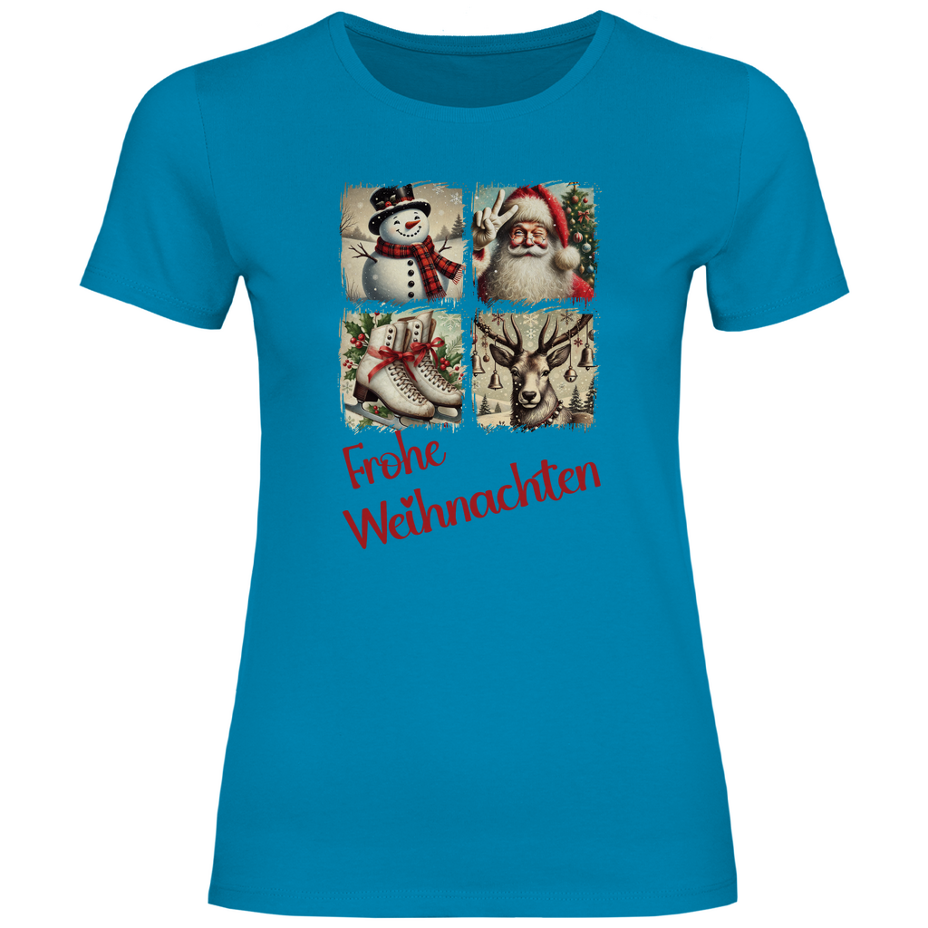 Damen T-Shirt weihnachten-10