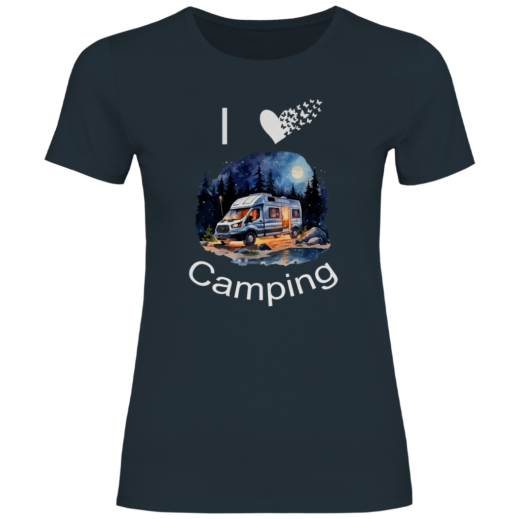Damen T-Shirt camping-06