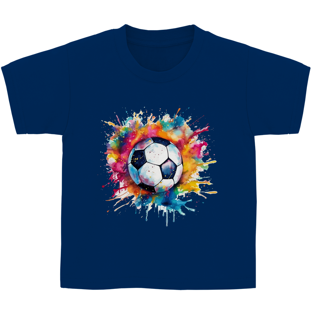 Kinder Basic T-Shirt Fußball-01