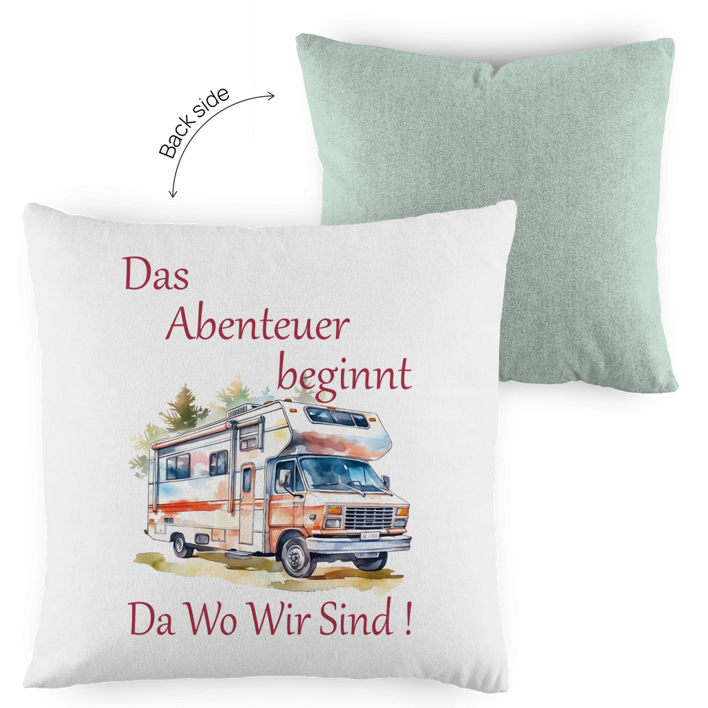 Kopfkissen zweifarbig Das Abenteuer beginnt-01