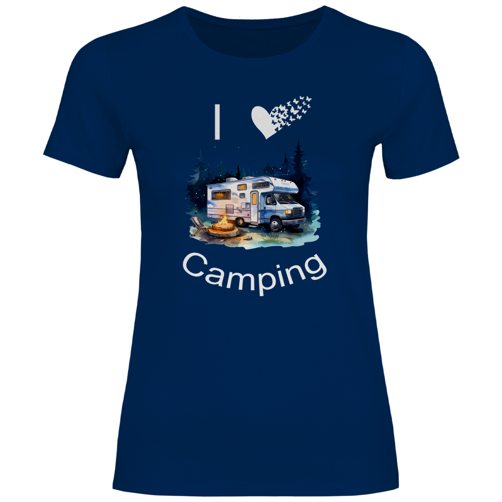 Damen T-Shirt camping-07