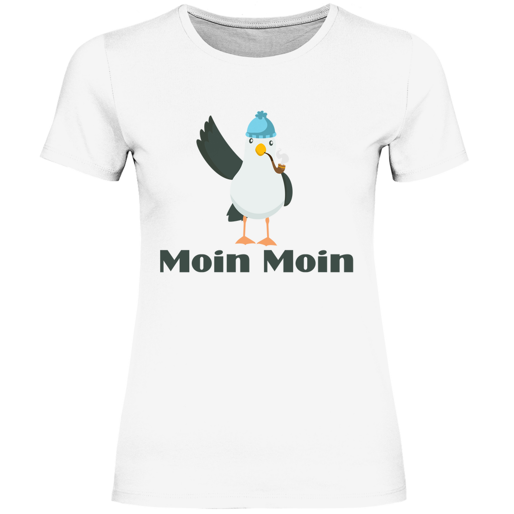 Damen T-Shirt Moin Moin