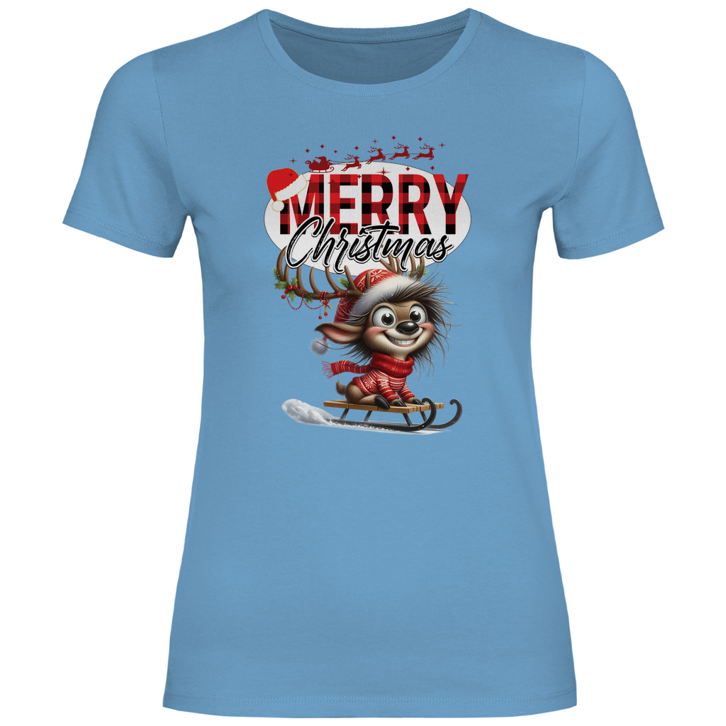 Damen T-Shirt weihnachten-11