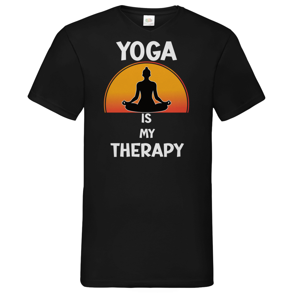Herren Basic V-Neck T-Shirt YOGA-002