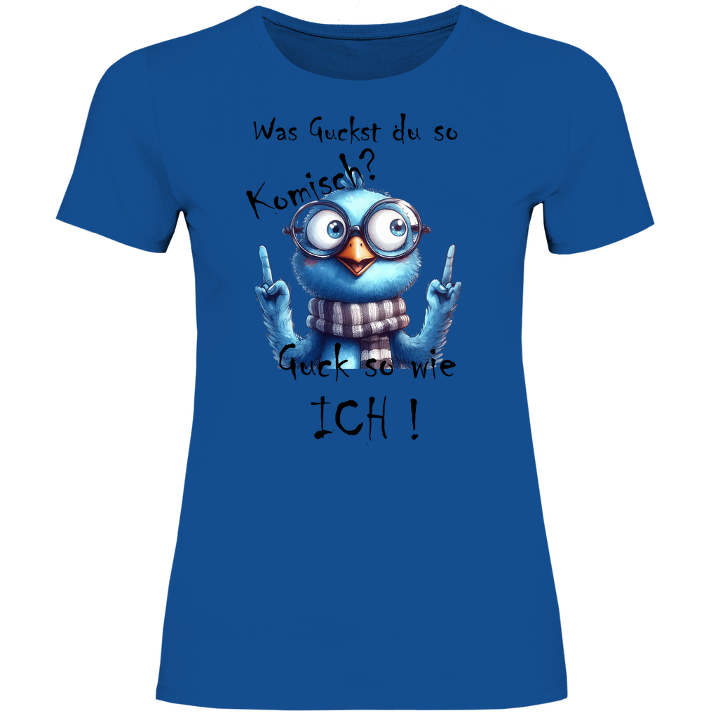 Damen T-Shirt was kuckst du ? 02S