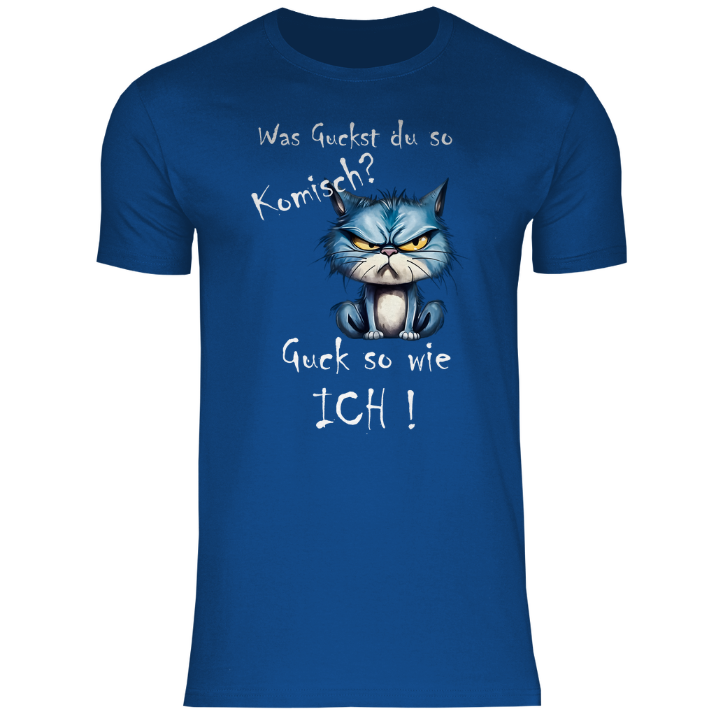Herren T-Shirt was kuckst du so ?