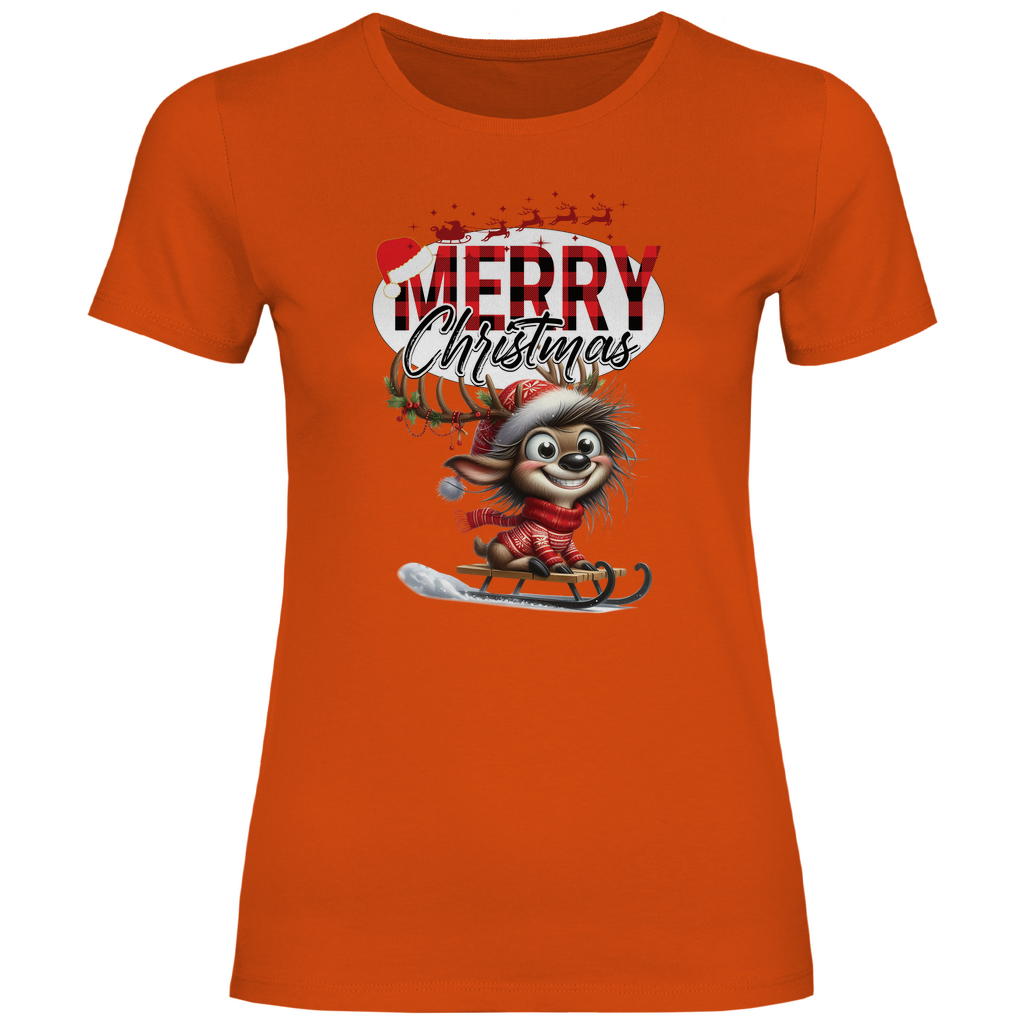 Damen T-Shirt weihnachten-11