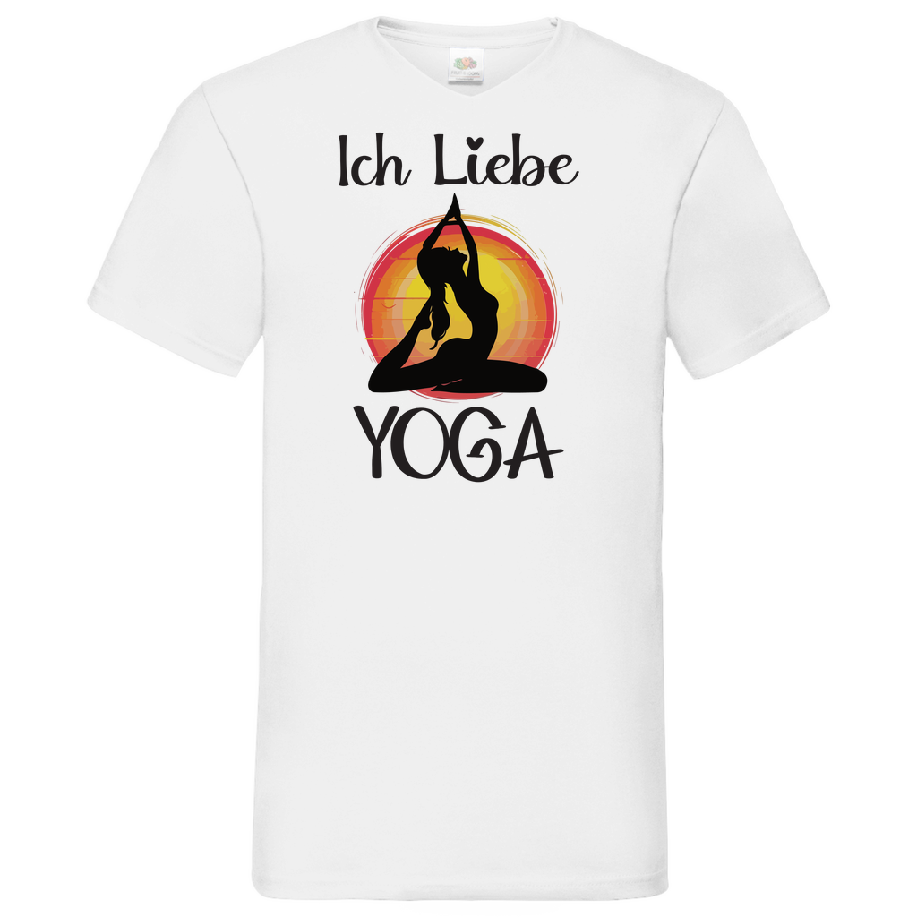 Herren Basic V-Neck T-Shirt YOGA-005