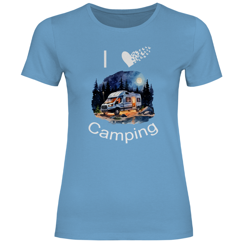 Damen T-Shirt camping-06