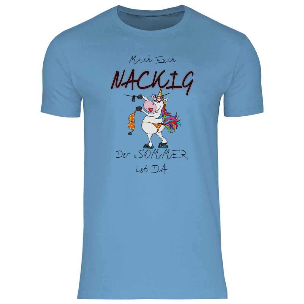Herren T-Shirt mach euch nackig schwarz