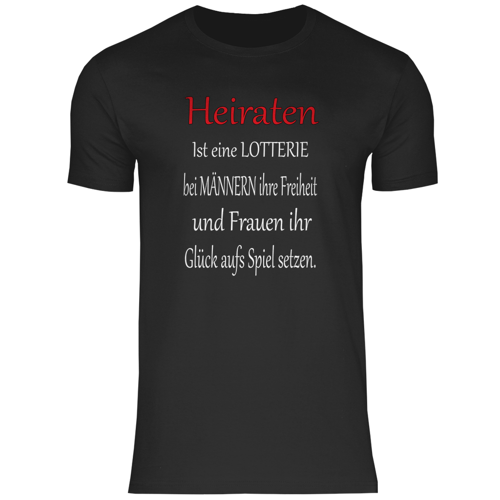 Herren T-Shirt heiraten-w