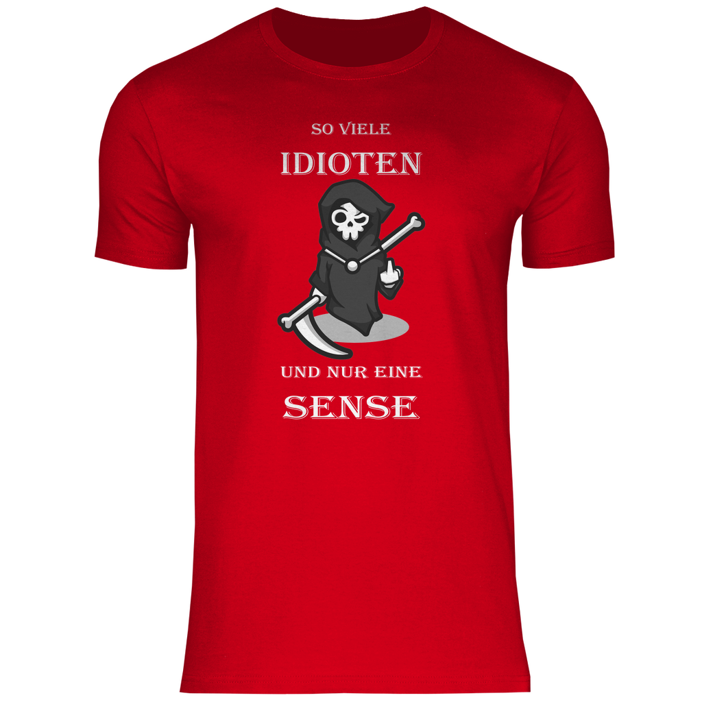 Herren T-Shirt So viele Idioten-01