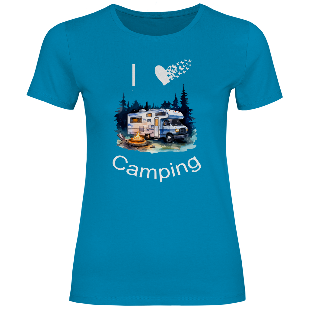 Damen T-Shirt camping-07